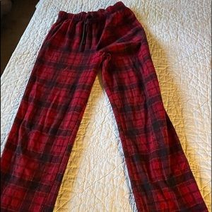 Boys Red Plaid Pajamas